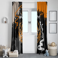 Personalized Montana Glacier National Park Window Curtain Urban Graffiti Street Art Paint Splatter