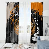 Personalized Montana Glacier National Park Window Curtain Urban Graffiti Street Art Paint Splatter
