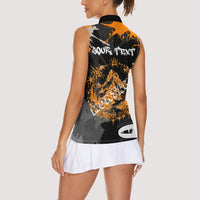 Personalized Montana Glacier National Park Women Sleeveless Polo Shirt Urban Graffiti Street Art Paint Splatter