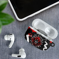 Personalized Montana Grizzly Bear and Bison AirPods Case Urban Graffiti Grunge Paint Splatter