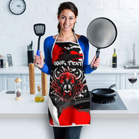 Personalized Montana Grizzly Bear and Bison Apron Urban Graffiti Grunge Paint Splatter