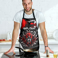 Personalized Montana Grizzly Bear and Bison Apron Urban Graffiti Grunge Paint Splatter
