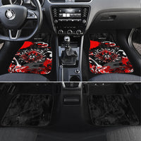 Personalized Montana Grizzly Bear and Bison Car Mats Urban Graffiti Grunge Paint Splatter