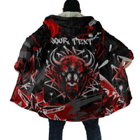 Personalized Montana Grizzly Bear and Bison Cloak Urban Graffiti Grunge Paint Splatter