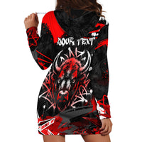 Personalized Montana Grizzly Bear and Bison Hoodie Dress Urban Graffiti Grunge Paint Splatter