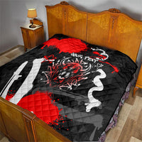 Personalized Montana Grizzly Bear and Bison Quilt Urban Graffiti Grunge Paint Splatter