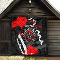 Personalized Montana Grizzly Bear and Bison Quilt Urban Graffiti Grunge Paint Splatter