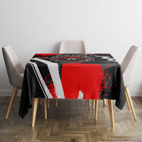 Personalized Montana Grizzly Bear and Bison Tablecloth Urban Graffiti Grunge Paint Splatter