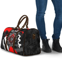 Personalized Montana Grizzly Bear and Bison Travel Bag Urban Graffiti Grunge Paint Splatter