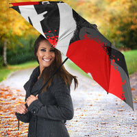 Personalized Montana Grizzly Bear and Bison Umbrella Urban Graffiti Grunge Paint Splatter