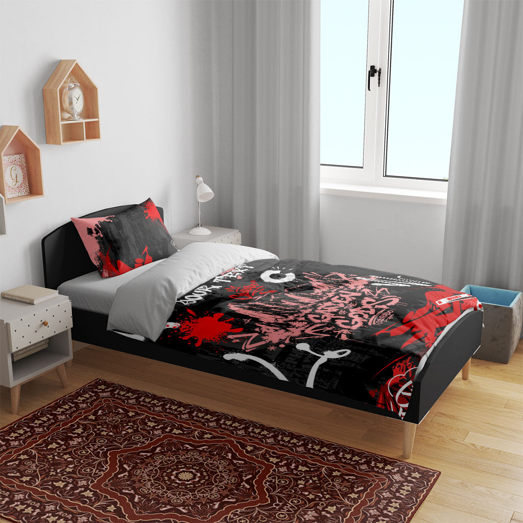 Personalized Colorado Garden Of The Gods Bedding Set Urban Graffiti Paint Splatter Street Art