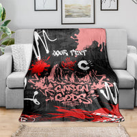 Personalized Colorado Garden Of The Gods Blanket Urban Graffiti Paint Splatter Street Art