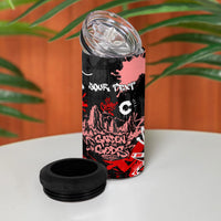 Personalized Colorado Garden Of The Gods 4 in 1 Can Cooler Tumbler Urban Graffiti Paint Splatter Street Art
