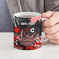 Personalized Colorado Garden Of The Gods Ceramic Mug Urban Graffiti Paint Splatter Street Art