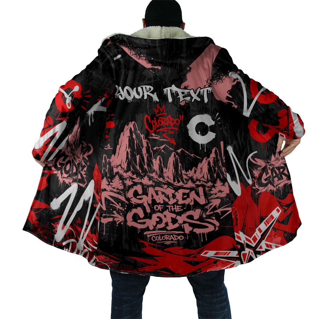 Personalized Colorado Garden Of The Gods Cloak Urban Graffiti Paint Splatter Street Art