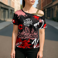 Personalized Colorado Garden Of The Gods Cross Shoulder Shirt Urban Graffiti Paint Splatter Street Art