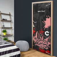 Personalized Colorado Garden Of The Gods Door Cover Urban Graffiti Paint Splatter Street Art