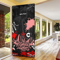 Personalized Colorado Garden Of The Gods Door Cover Urban Graffiti Paint Splatter Street Art