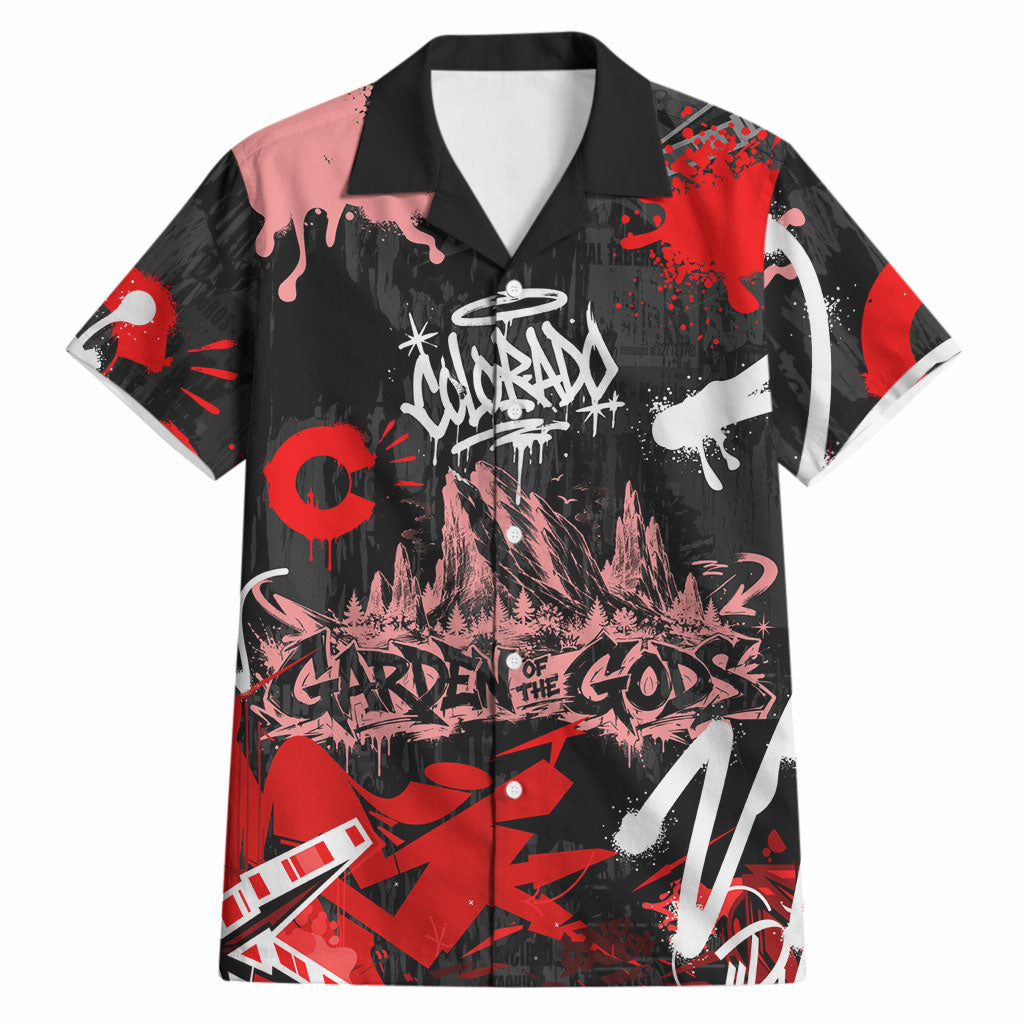 Personalized Colorado Garden Of The Gods Hawaiian Shirt Urban Graffiti Paint Splatter Street Art