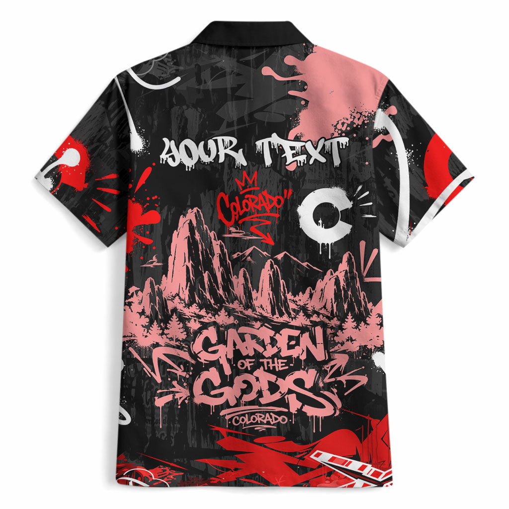 Personalized Colorado Garden Of The Gods Hawaiian Shirt Urban Graffiti Paint Splatter Street Art