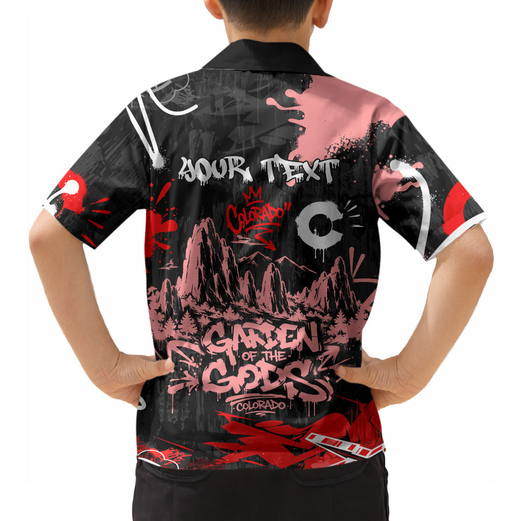 Personalized Colorado Garden Of The Gods Hawaiian Shirt Urban Graffiti Paint Splatter Street Art