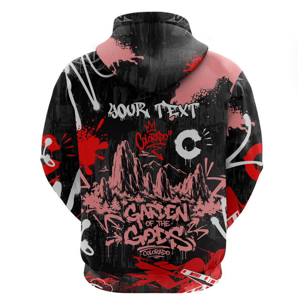 Personalized Colorado Garden Of The Gods Hoodie Urban Graffiti Paint Splatter Street Art