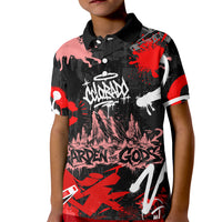 Personalized Colorado Garden Of The Gods Kid Polo Shirt Urban Graffiti Paint Splatter Street Art