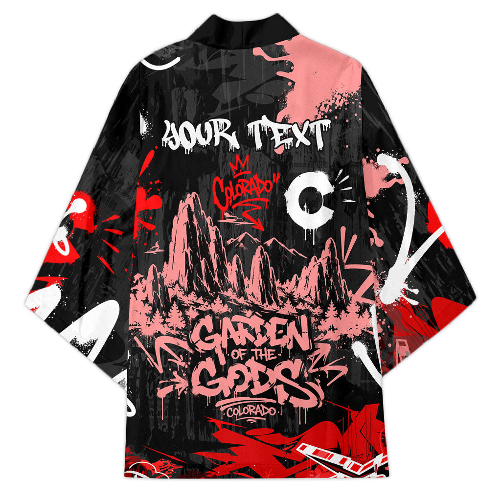 Personalized Colorado Garden Of The Gods Kimono Urban Graffiti Paint Splatter Street Art