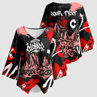 Personalized Colorado Garden Of The Gods Kimono Sleeve Blouse Urban Graffiti Paint Splatter Street Art