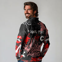Personalized Colorado Garden Of The Gods Long Sleeve Polo Shirt Urban Graffiti Paint Splatter Street Art