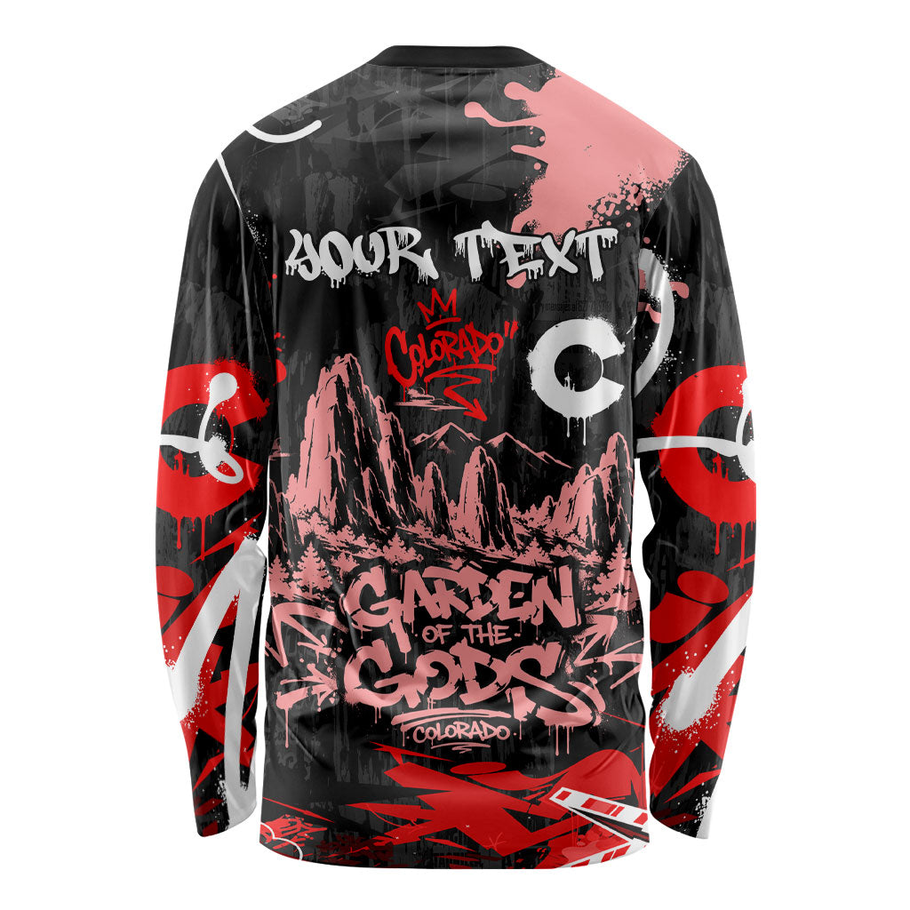 Personalized Colorado Garden Of The Gods Long Sleeve Shirt Urban Graffiti Paint Splatter Street Art