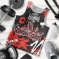Personalized Colorado Garden Of The Gods Men Tank Top Urban Graffiti Paint Splatter Street Art