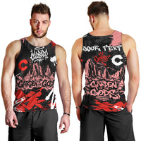 Personalized Colorado Garden Of The Gods Men Tank Top Urban Graffiti Paint Splatter Street Art