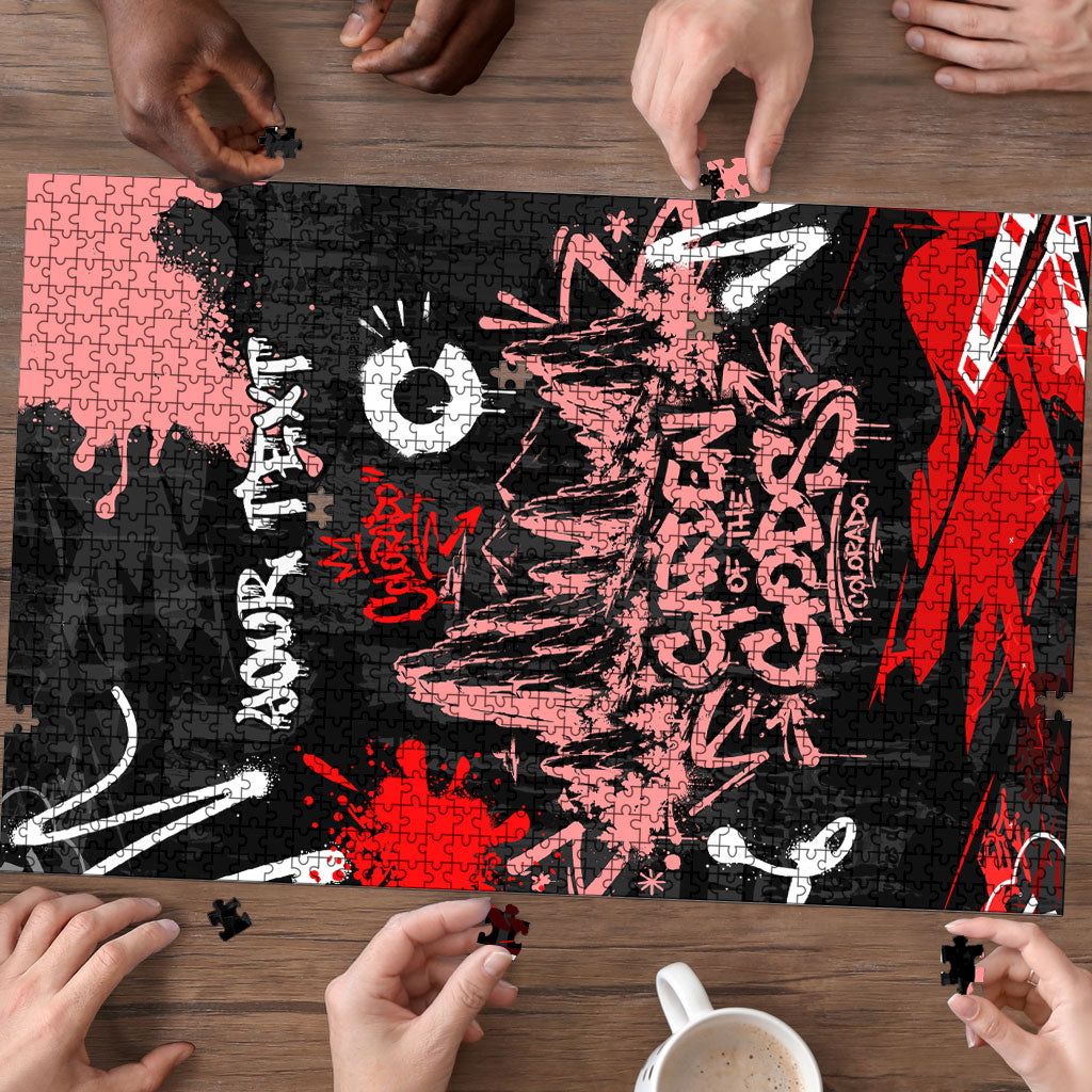 Personalized Colorado Garden Of The Gods Puzzle Urban Graffiti Paint Splatter Street Art