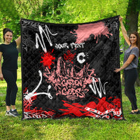 Personalized Colorado Garden Of The Gods Quilt Urban Graffiti Paint Splatter Street Art