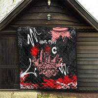 Personalized Colorado Garden Of The Gods Quilt Urban Graffiti Paint Splatter Street Art