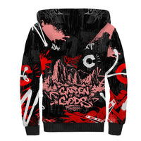 Personalized Colorado Garden Of The Gods Sherpa Hoodie Urban Graffiti Paint Splatter Street Art