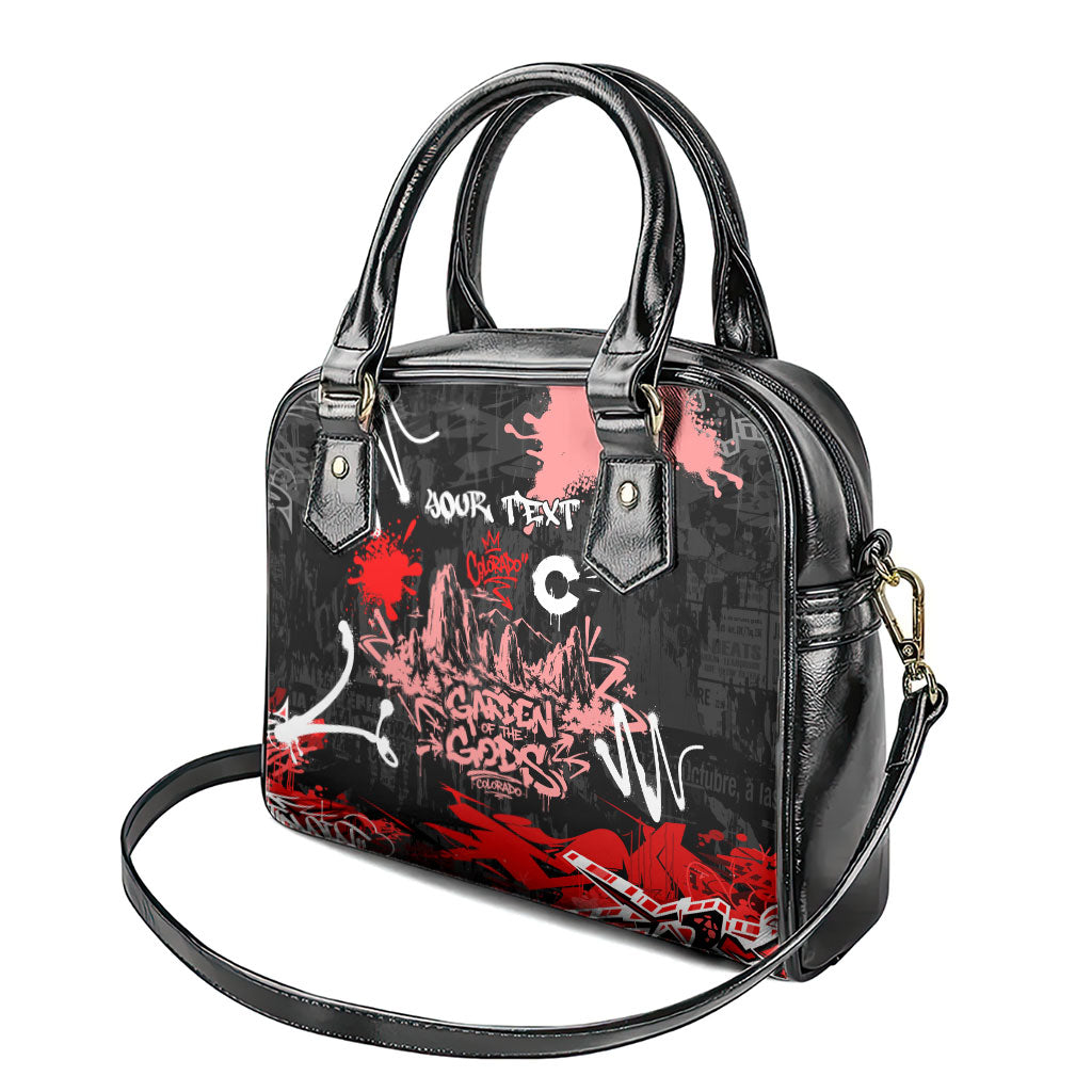 Personalized Colorado Garden Of The Gods Shoulder Handbag Urban Graffiti Paint Splatter Street Art