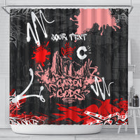 Personalized Colorado Garden Of The Gods Shower Curtain Urban Graffiti Paint Splatter Street Art