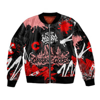 Personalized Colorado Garden Of The Gods Sleeve Zip Bomber Jacket Urban Graffiti Paint Splatter Street Art