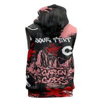 Personalized Colorado Garden Of The Gods Sleeveless Zip Hoodie Urban Graffiti Paint Splatter Street Art