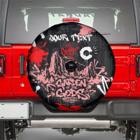 Personalized Colorado Garden Of The Gods Spare Tire Cover Urban Graffiti Paint Splatter Street Art