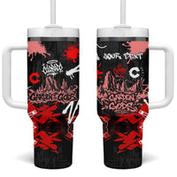 Personalized Colorado Garden Of The Gods Tumbler With Handle Urban Graffiti Paint Splatter Street Art