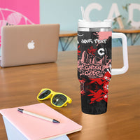 Personalized Colorado Garden Of The Gods Tumbler With Handle Urban Graffiti Paint Splatter Street Art