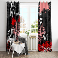Personalized Colorado Garden Of The Gods Window Curtain Urban Graffiti Paint Splatter Street Art