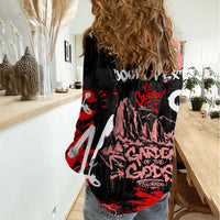 Personalized Colorado Garden Of The Gods Women Casual Shirt Urban Graffiti Paint Splatter Street Art