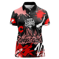 Personalized Colorado Garden Of The Gods Women Polo Shirt Urban Graffiti Paint Splatter Street Art