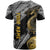 Golden Dragon and Bowling Ball Design T Shirt with Marble Stone Texture and Custom Team Name Text - Wonder Print Shop