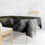 Golden Dragon and Bowling Ball Design Tablecloth with Marble Stone Texture and Custom Team Name Text - Wonder Print Shop
