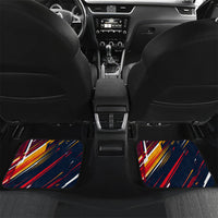 Spain Football Road To Championship Car Mats Bull Mascot Flying Soccer Ball - Dynamic Speed Stripes
